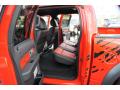  2011 Ford F150 Raptor Black/Orange Interior #8