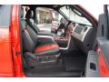  2011 Ford F150 Raptor Black/Orange Interior #10