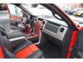  2011 Ford F150 Raptor Black/Orange Interior #11