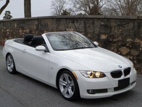 Alpine White BMW 3 Series 335i Convertible.  Click to enlarge.