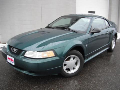 Amazon Green Metallic Ford Mustang V6 Coupe.  Click to enlarge.