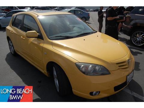 Solar Yellow Mica Mazda MAZDA3 s Hatchback.  Click to enlarge.