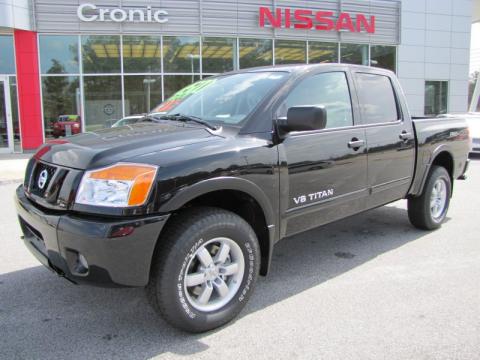 Galaxy Black Nissan Titan Pro-4X Crew Cab 4x4.  Click to enlarge.