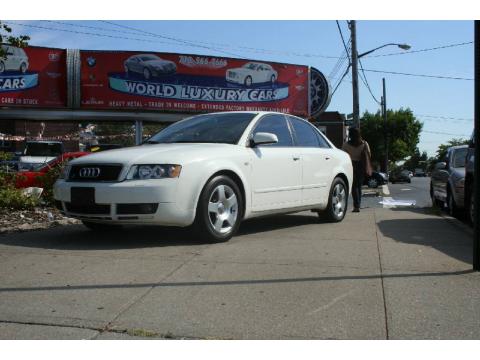 Arctic White Audi A4 1.8T quattro Sedan.  Click to enlarge.