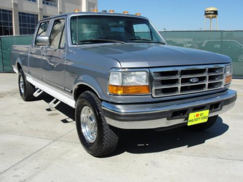 Light Opal Metallic Ford F250 XLT Crew Cab.  Click to enlarge.