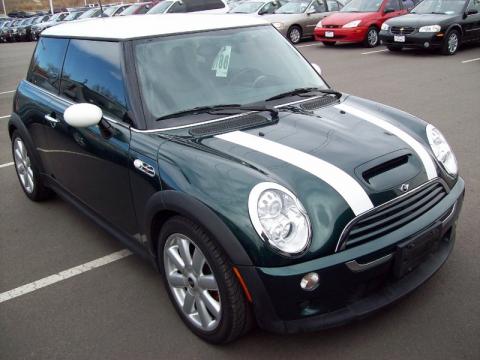 British Racing Green Metallic Mini Cooper S Hardtop.  Click to enlarge.