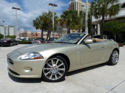 Winter Gold Metallic Jaguar XK XK8 Convertible.  Click to enlarge.