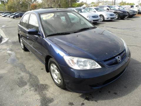 Eternal Blue Pearl Honda Civic Hybrid Sedan.  Click to enlarge.