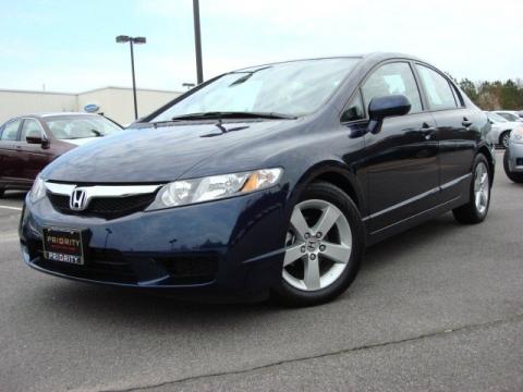 Royal Blue Pearl Honda Civic LX-S Sedan.  Click to enlarge.