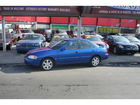 Sapphire Blue Metallic Nissan Sentra 1.8 S.  Click to enlarge.