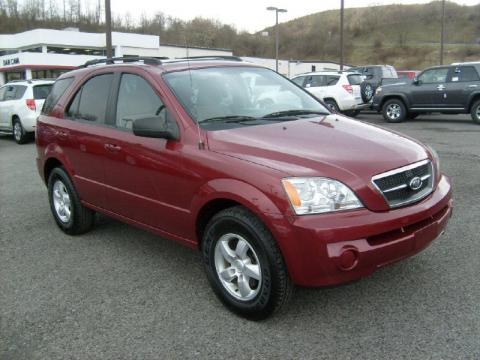 Radiant Red Kia Sorento LX 4x4.  Click to enlarge.