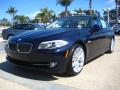 Front 3/4 View of 2011 BMW 5 Series 535i Sedan #1