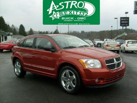 Sunburst Orange Pearl Dodge Caliber R/T AWD.  Click to enlarge.