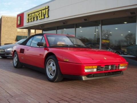 Red Ferrari Mondial t Cabriolet.  Click to enlarge.