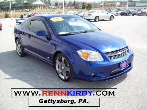 Laser Blue Metallic Chevrolet Cobalt SS Supercharged Coupe.  Click to enlarge.