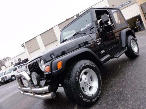 Black Jeep Wrangler Sport 4x4.  Click to enlarge.