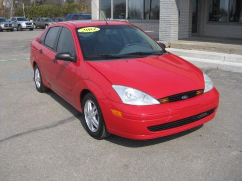 Infra Red Ford Focus SE Sedan.  Click to enlarge.