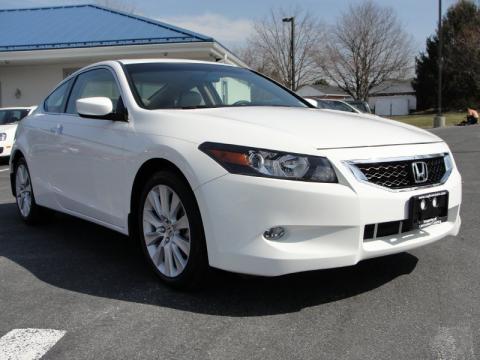 Taffeta White Honda Accord EX-L V6 Coupe.  Click to enlarge.