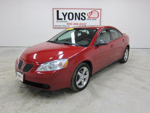 Crimson Red Pontiac G6 V6 Sedan. Click to enlarge. Crimson Red Pontiac G6 V6 Sedan. Click to enlarge.