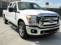 Front 3/4 View of 2011 Ford F250 Super Duty Lariat Crew Cab #1