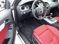  2011 Audi S5 Black/Magma Red Silk Nappa Leather Interior #12