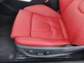  2011 Audi S5 Black/Magma Red Silk Nappa Leather Interior #15