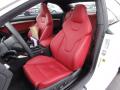  2011 Audi S5 Black/Magma Red Silk Nappa Leather Interior #16