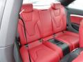  2011 Audi S5 Black/Magma Red Silk Nappa Leather Interior #20