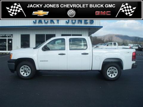 Summit White GMC Sierra 1500 Crew Cab 4x4.  Click to enlarge.