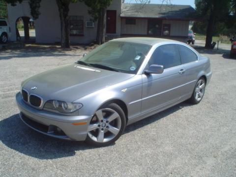 Silver Grey Metallic BMW 3 Series 325i Coupe.  Click to enlarge.