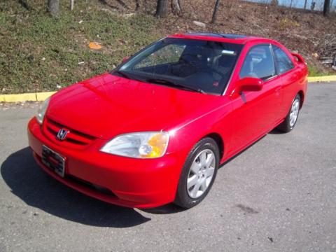 Rally Red Honda Civic EX Coupe.  Click to enlarge.