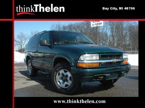 Dark Green Metallic Chevrolet Blazer LS 4x4.  Click to enlarge.