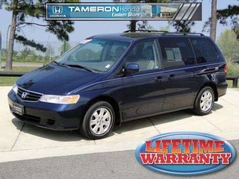 Midnight Blue Pearl Honda Odyssey EX-L.  Click to enlarge.