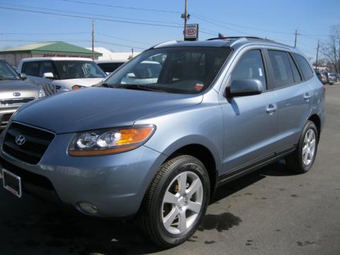 Silver Blue Hyundai Santa Fe SE. Click to enlarge. Silver Blue Hyundai Santa Fe SE. Click to enlarge.