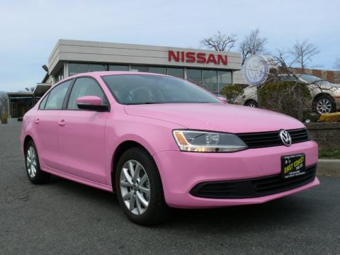 Custom Pink Volkswagen Jetta SE Sedan.  Click to enlarge.