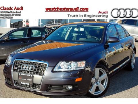 Oyster Grey Metallic Audi A6 4.2 quattro Sedan.  Click to enlarge.