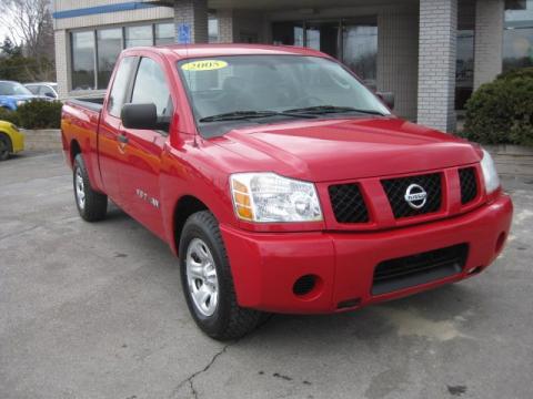 Red Alert Nissan Titan XE King Cab.  Click to enlarge.