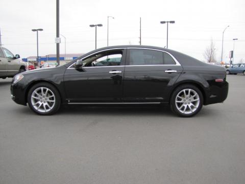 Black Granite Metallic Chevrolet Malibu LTZ Sedan.  Click to enlarge.