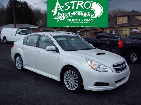 Satin White Pearl Subaru Legacy 2.5 GT Premium Sedan.  Click to enlarge.