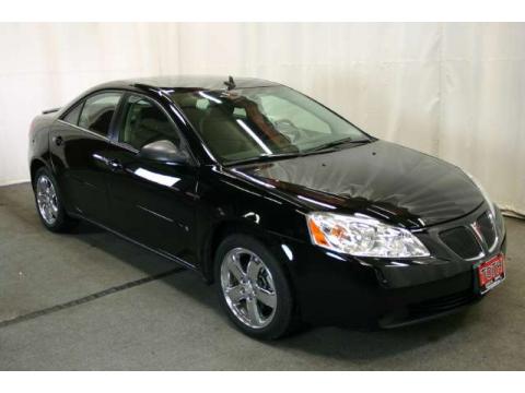 Black Pontiac G6 GT Sedan.  Click to enlarge.