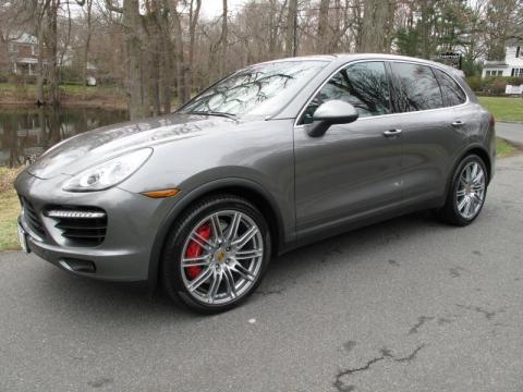 Meteor Grey Metallic Porsche Cayenne Turbo.  Click to enlarge.