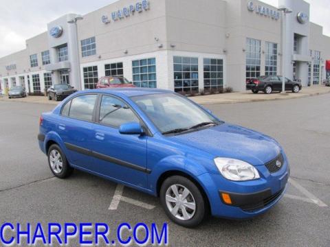 Sapphire Blue Kia Rio LX Sedan.  Click to enlarge.