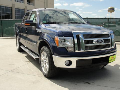 Dark Blue Pearl Metallic Ford F150 Lariat SuperCrew.  Click to enlarge.