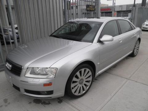 Light Silver Metallic Audi A8 L 4.2 quattro.  Click to enlarge.