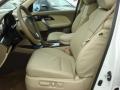  2010 Acura MDX Parchment Interior #9
