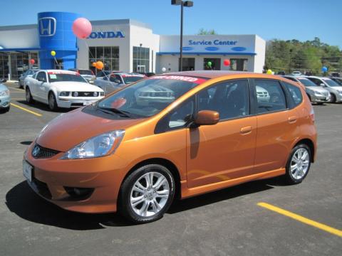 Orange Revolution Metallic Honda Fit Sport.  Click to enlarge.