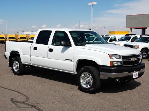 Summit White Chevrolet Silverado 2500HD LT Crew Cab 4x4.  Click to enlarge.