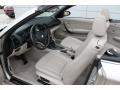  2008 BMW 1 Series Taupe Interior #12
