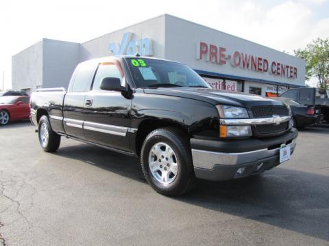 Black Chevrolet Silverado 1500 LS Extended Cab.  Click to enlarge.