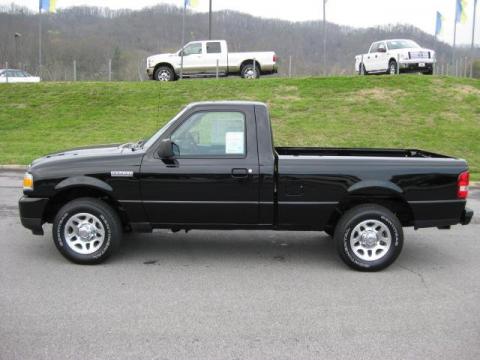 Black Ford Ranger XLT Regular Cab.  Click to enlarge.